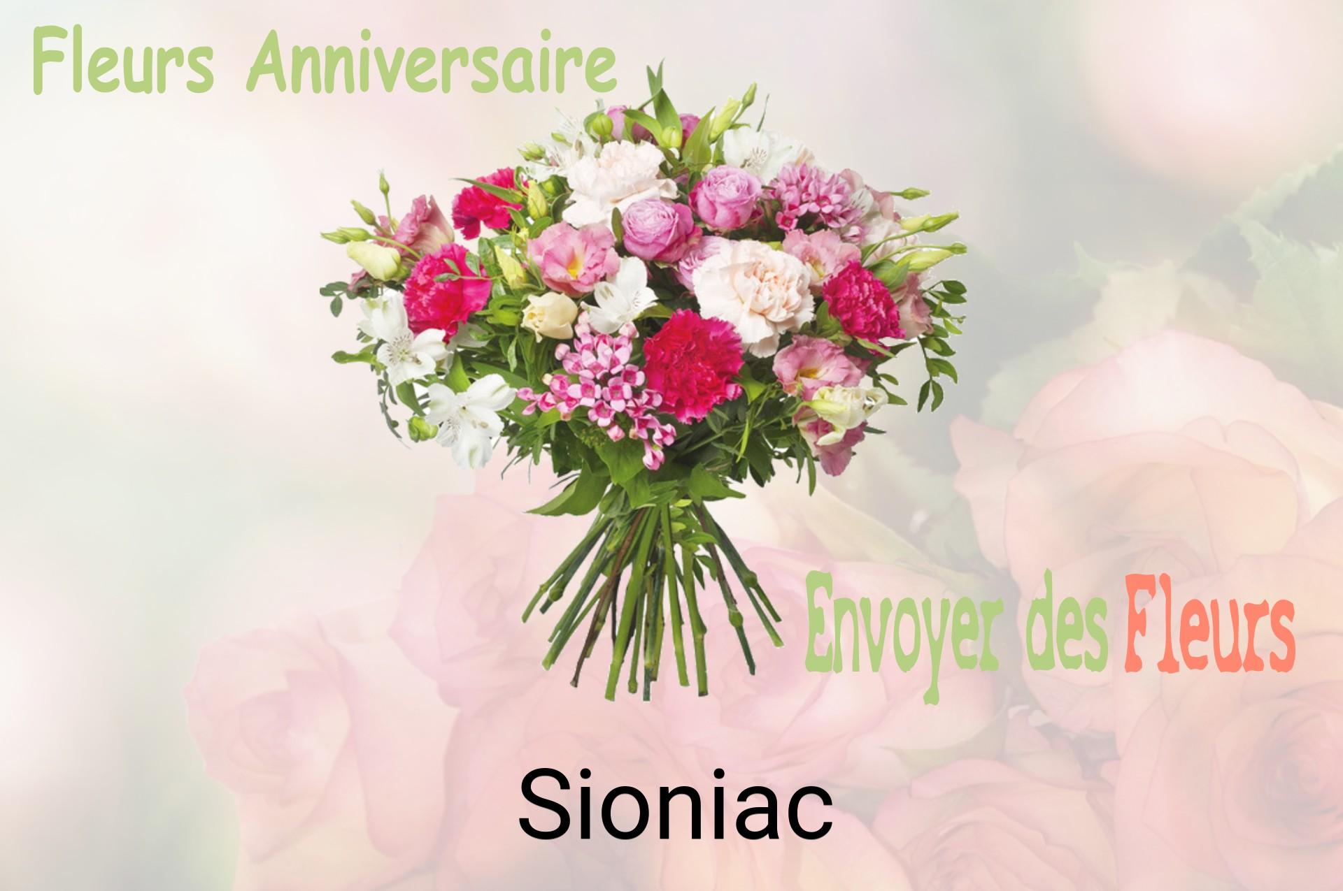 Bouquet de fleurs d’anniversaire livré à Sioniac